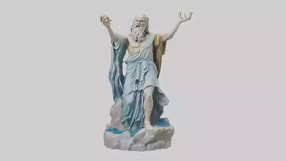 3D model oses splitting sea statue model VR / AR / low-poly