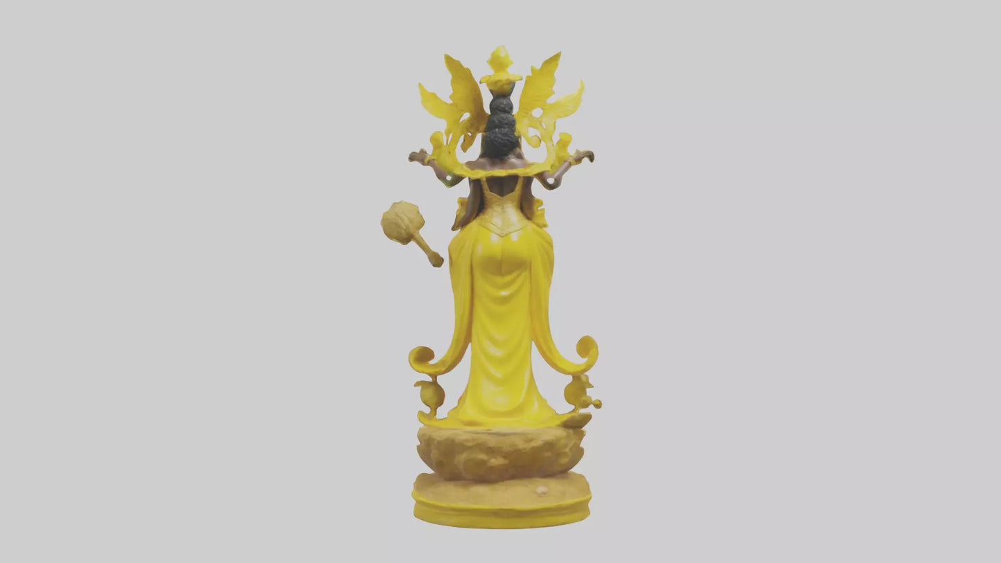 Oshun statue model 3D model