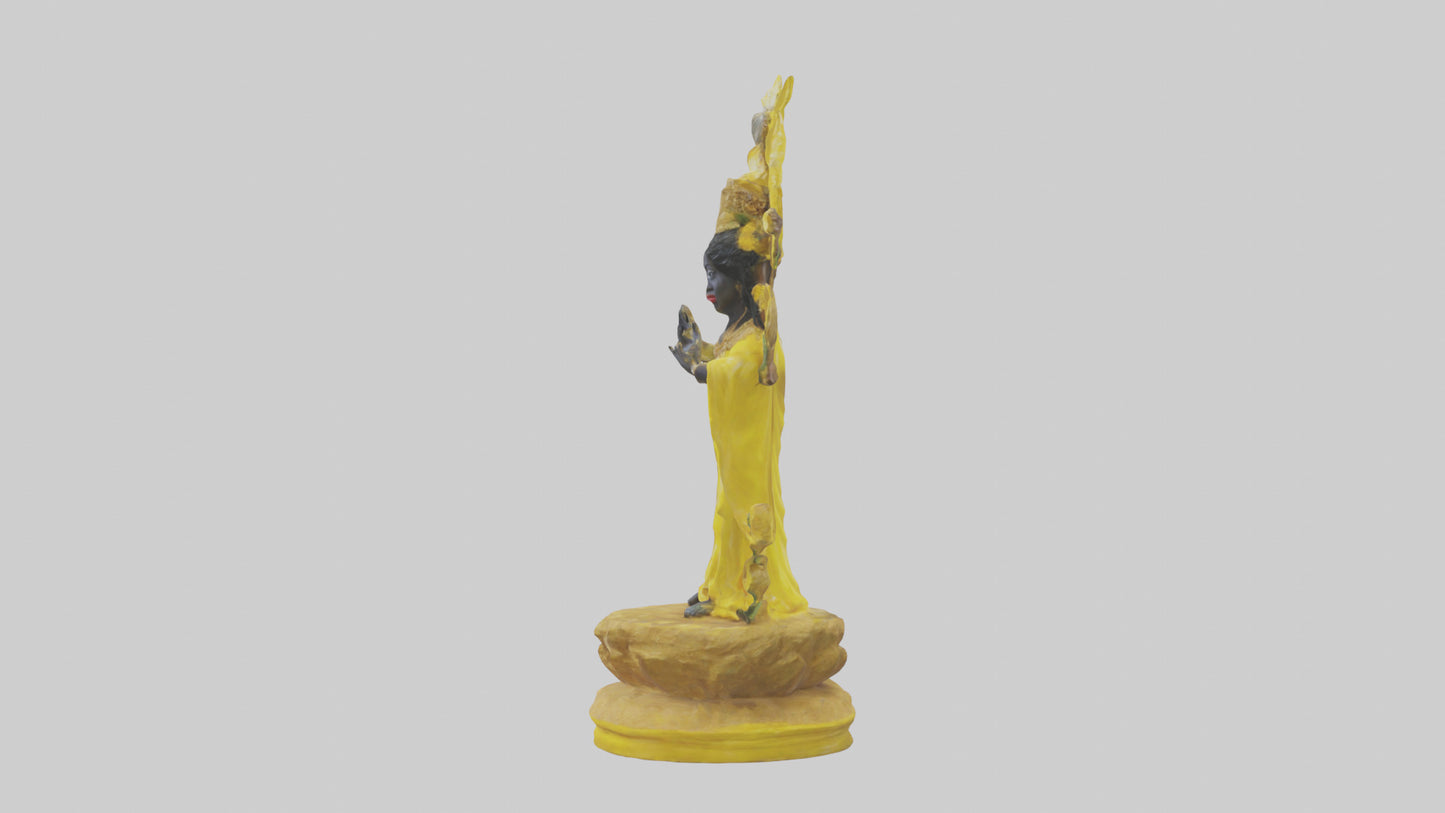 Oshun statue model 3D model