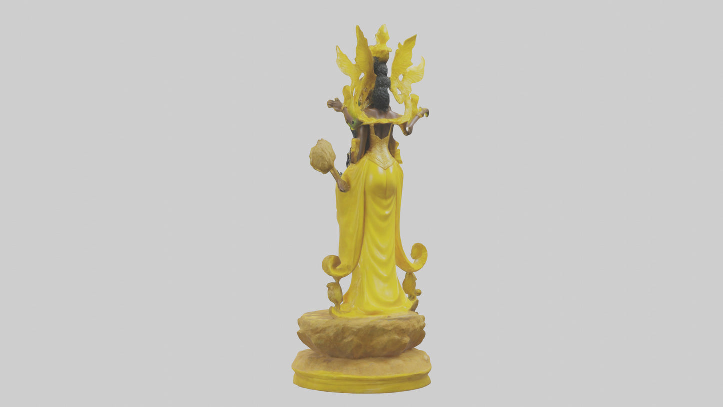 Oshun statue model 3D model