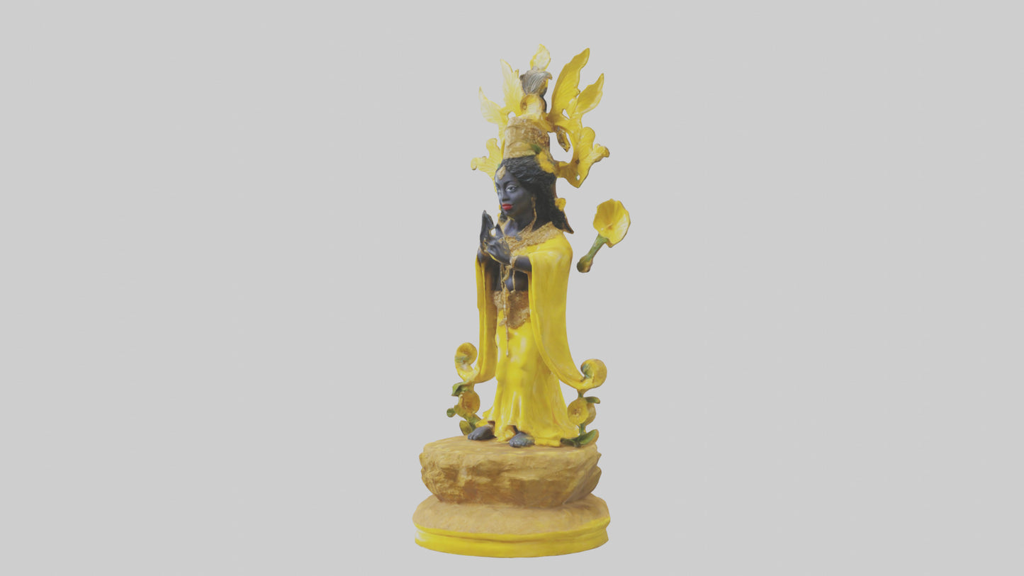 Oshun statue model 3D model