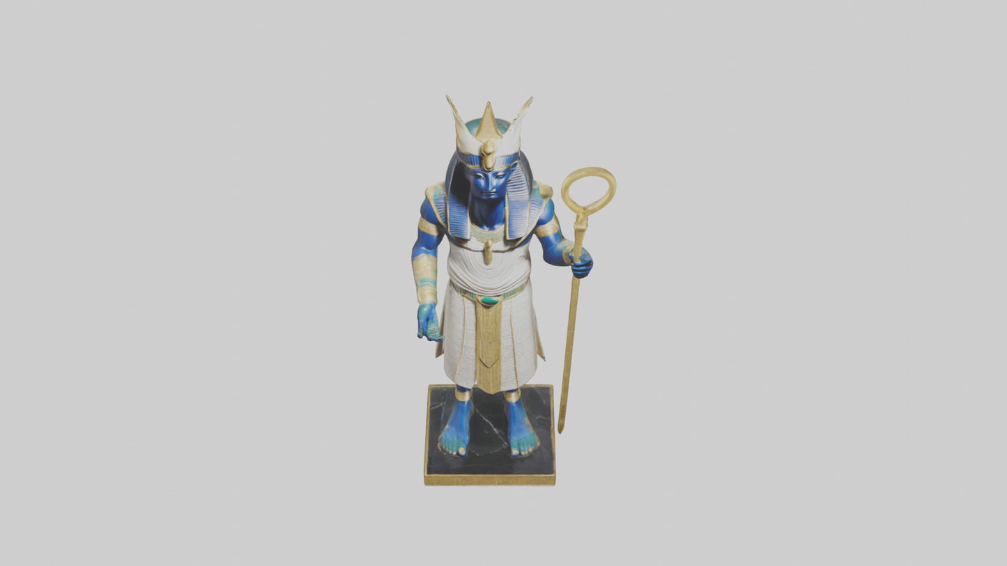 Osiris statue model 3D model