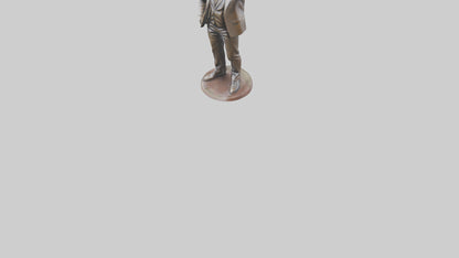 Otis Redding statue model VR / AR / low-poly