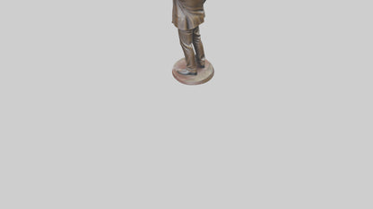 Otis Redding statue model VR / AR / low-poly