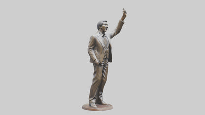 Otis Redding statue model VR / AR / low-poly