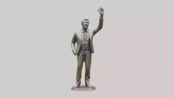 Otis Redding statue model VR / AR / low-poly