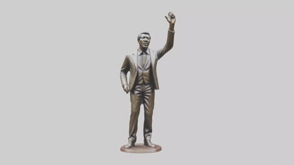 Otis Redding statue model VR / AR / low-poly