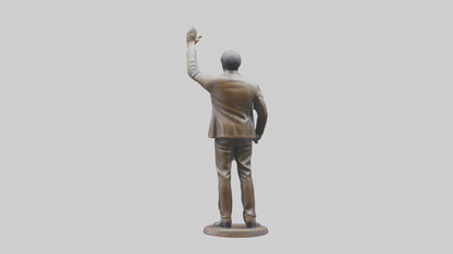 Otis Redding statue model VR / AR / low-poly