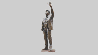 Otis Redding statue model VR / AR / low-poly