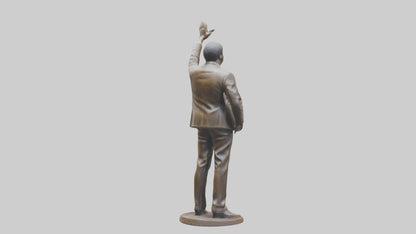 Otis Redding statue model VR / AR / low-poly
