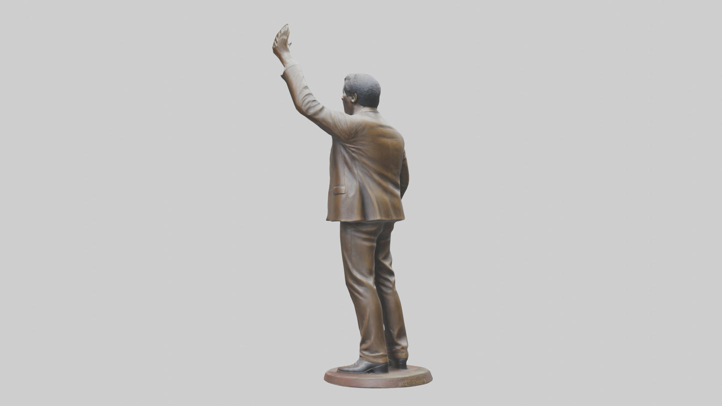 Otis Redding statue model VR / AR / low-poly