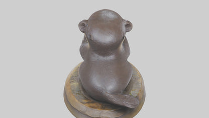 Otter Pup statue model 3D model