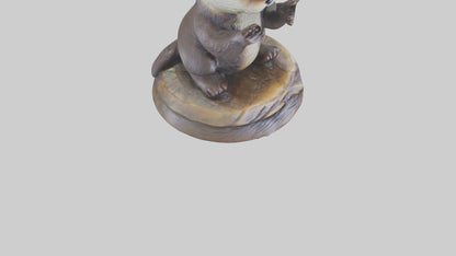 Otter Pup statue model 3D model