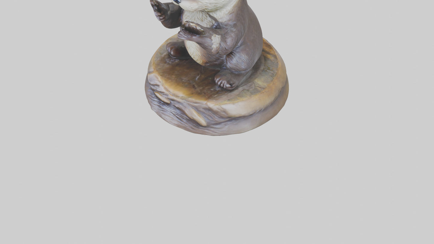 Otter Pup statue model 3D model