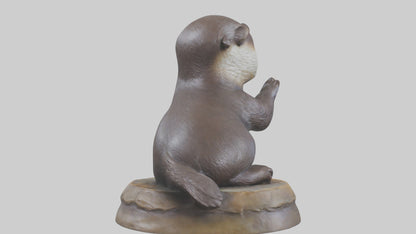 Otter Pup statue model 3D model