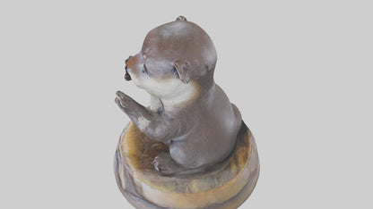 Otter Pup statue model 3D model