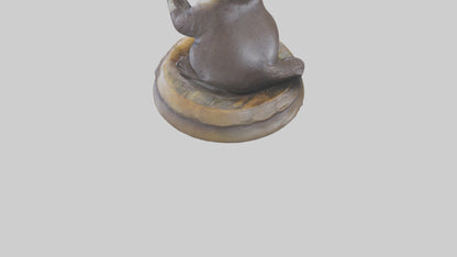 Otter Pup statue model 3D model