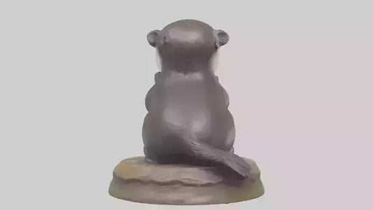 Otter Pup statue model 3D model