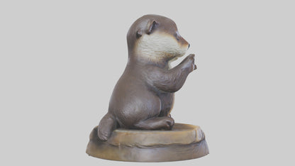 Otter Pup statue model 3D model
