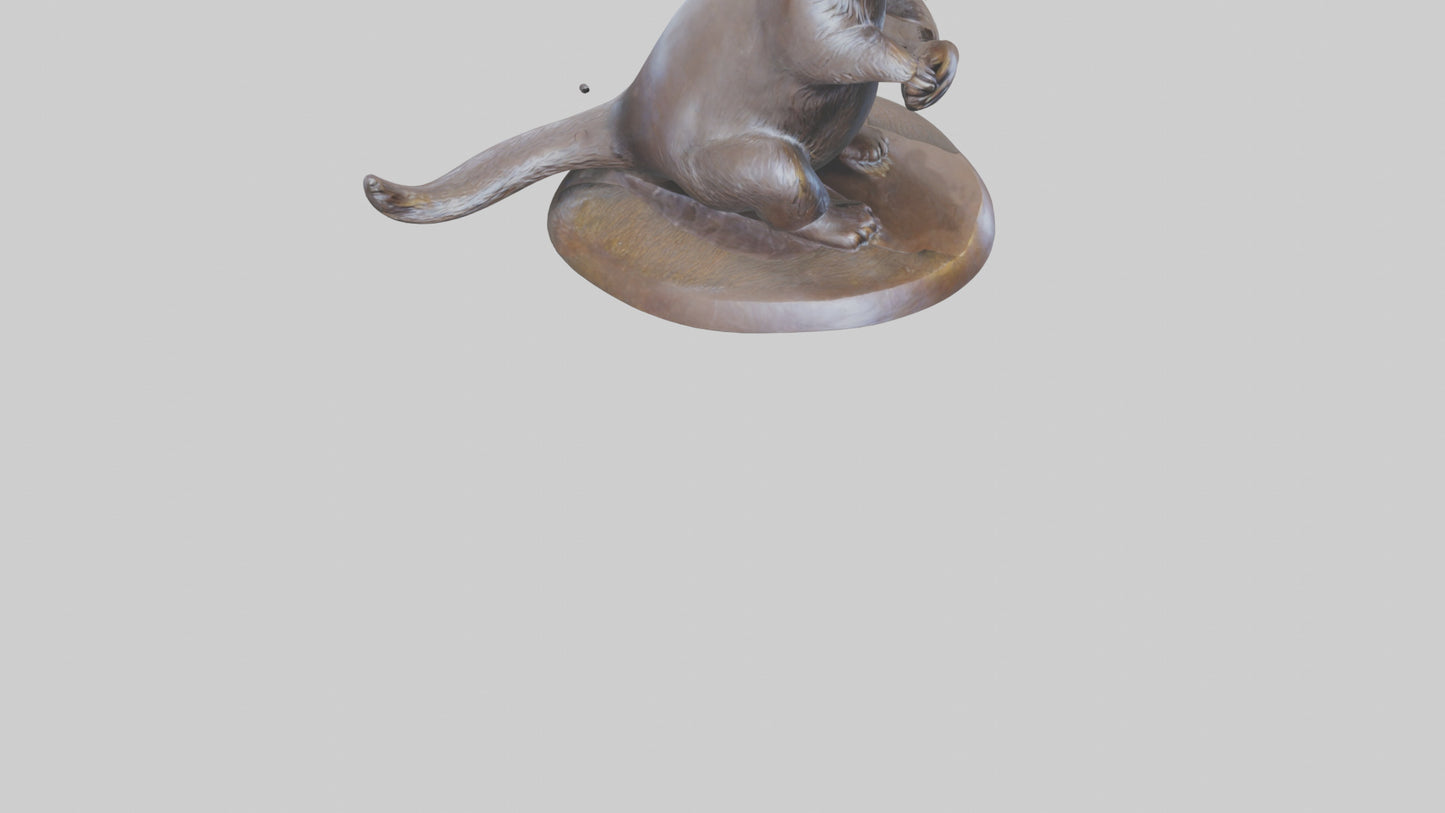 Otter statue model 3D model