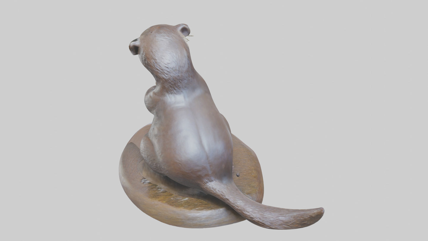 Otter statue model 3D model