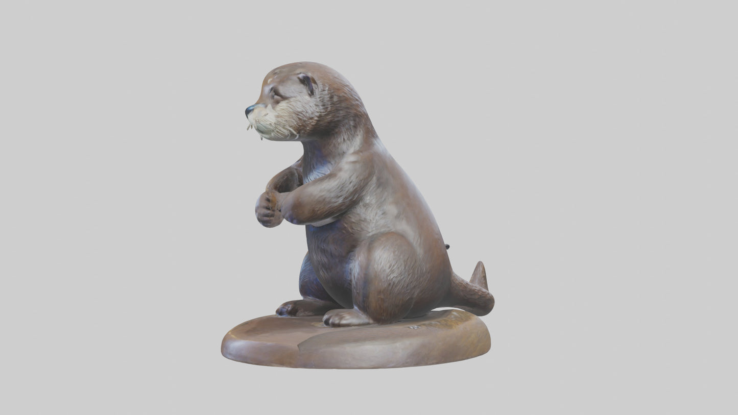 Otter statue model 3D model