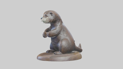 Otter statue model 3D model