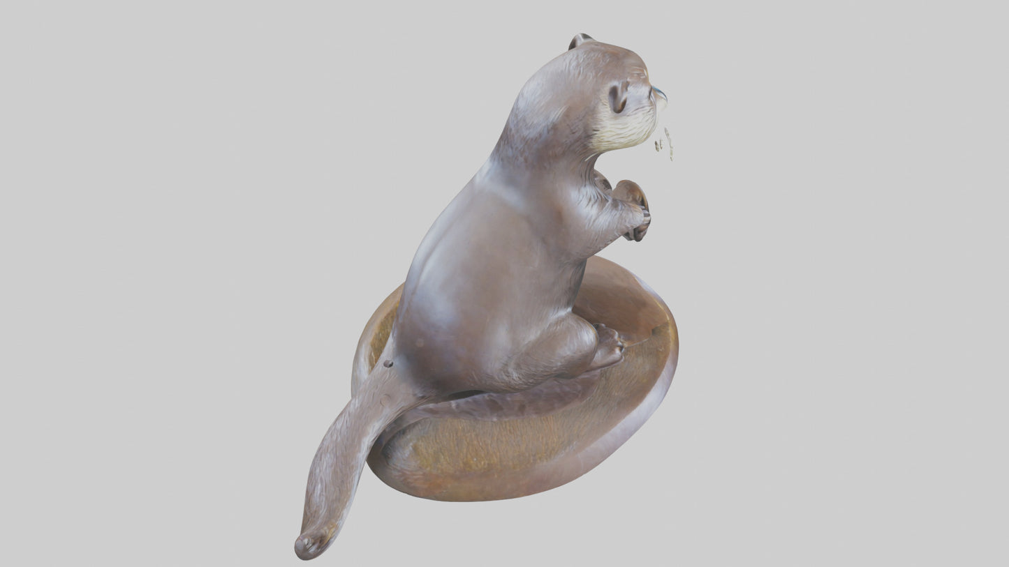 Otter statue model 3D model