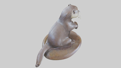 Otter statue model 3D model