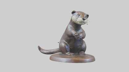 Otter statue model 3D model