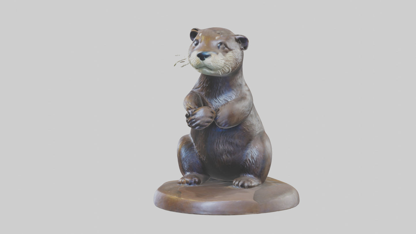 Otter statue model 3D model