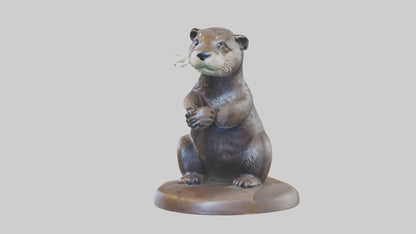 Otter statue model 3D model