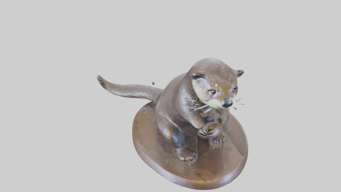 Otter statue model 3D model
