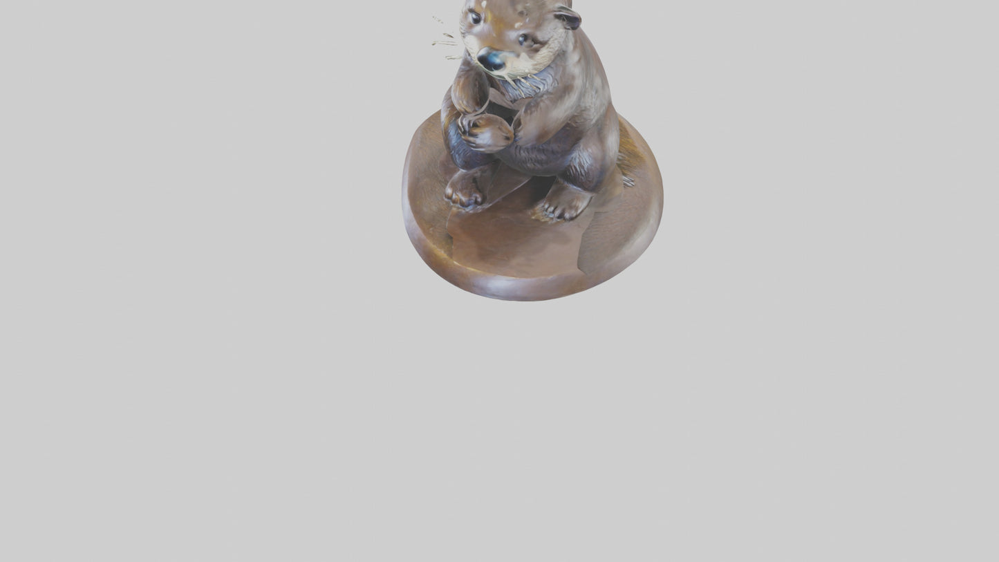 Otter statue model 3D model