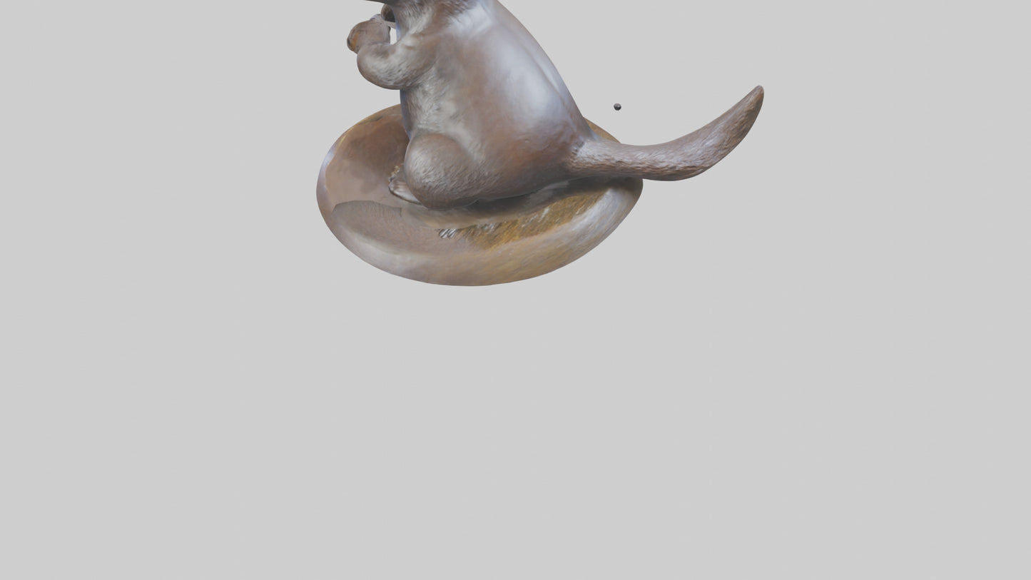 Otter statue model 3D model