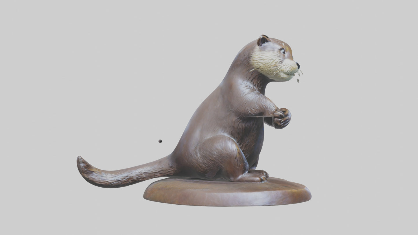 Otter statue model 3D model