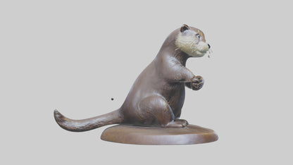 Otter statue model 3D model