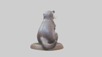 Otter statue model 3D model