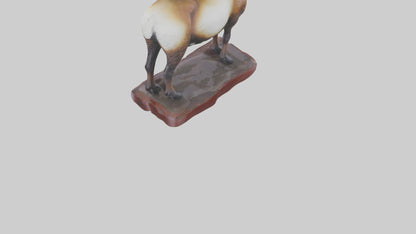 3D model ouflon Sheep statue model 2 VR / AR / low-poly