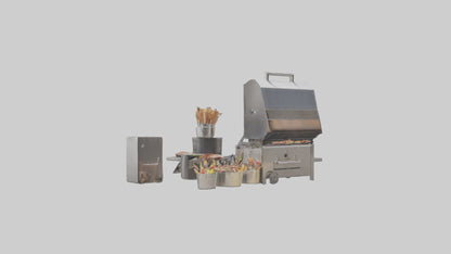 Outdoor Barbecue Party model 3D model