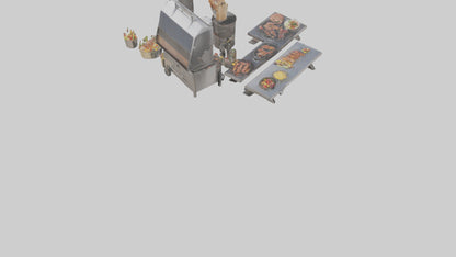 Outdoor Barbecue Party model 3D model