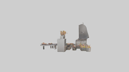 Outdoor Barbecue Party model 3D model