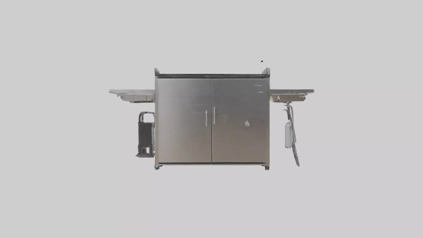 Outdoor BBQ Grill Set model 3D model