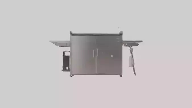 Outdoor BBQ Grill Set model 3D model