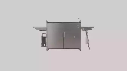 Outdoor BBQ Grill Set model 3D model