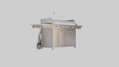 Outdoor BBQ Grill Set model 3D model