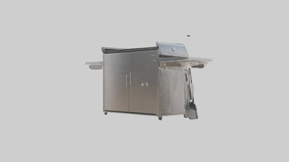 Outdoor BBQ Grill Set model 3D model