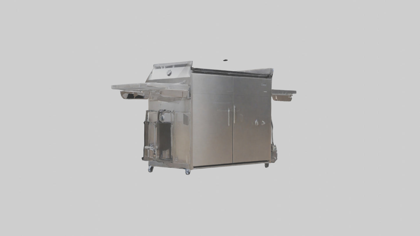 Outdoor BBQ Grill Set model 3D model
