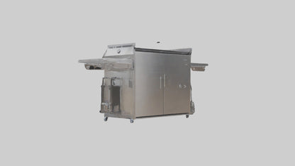 Outdoor BBQ Grill Set model 3D model