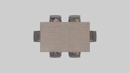 Outdoor Dining Set model VR / AR / low-poly